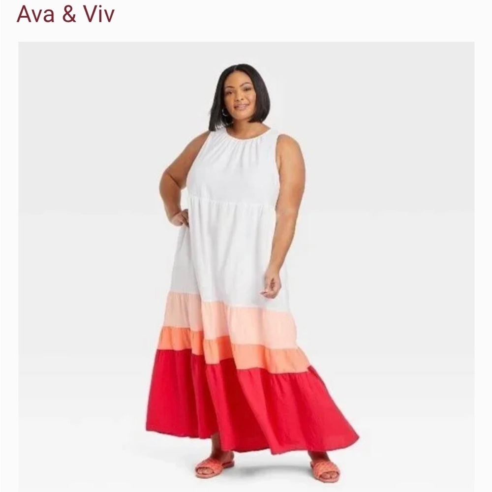 Ava and Viv Color Block Dress